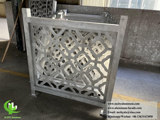 Lasergeschnittenes Metallzaun mit 50x50-Rahmen Aluminiumfolie Außendekoration