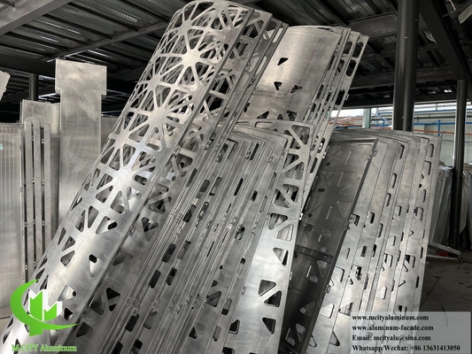 CNC-Perforations-Metallverkleidungsplatte für Spalte mit Lasergeschnittenem Muster