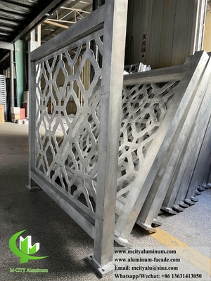Lasergeschnittenes Metallzaun mit 50x50-Rahmen Aluminiumfolie Außendekoration