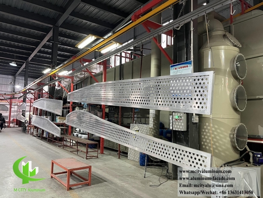 Perforierte Metallbeschichtung Aluminium-Schattierungsplatte mit Rahmen-PVDF-Beschichtung