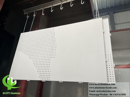 Perforierter Aluminium-Bildschirm für Gebäudewandverkleidungen mit LED-Licht