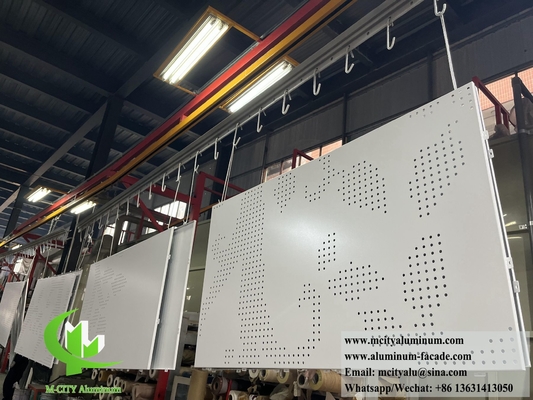 Perforierte Aluminiumfassade mit hoher Wetterbeständigkeit in unterschiedlicher Größe