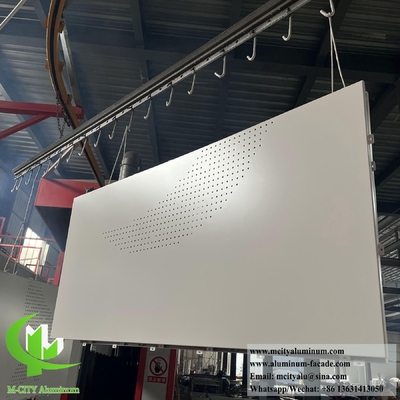 Massivmetallwandverkleidung Aluminiumblech für die Dekoration von Fassadenanlagen Außenbeschichtung