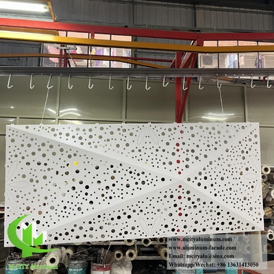 Massivmetallblech Aluminiumverkleidungsplatte Metallschirm für Außenwandverkleidung