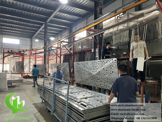 Massivmetallwandverkleidung, Aluminiumblech, perforierte Fassadenplatten für die Außendekoration