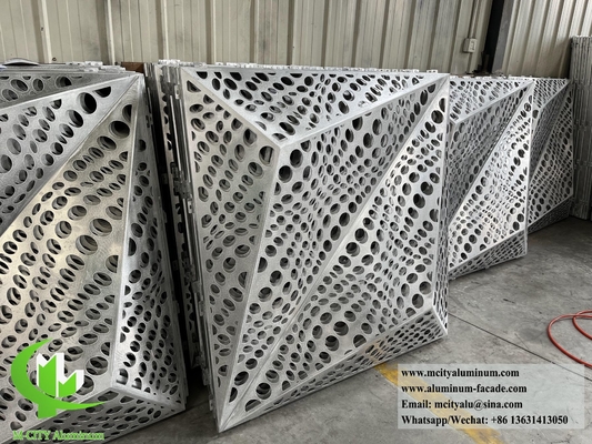 3D-Fassadendesign Metallblech Aluminiumbeschichtung Perforationsblech