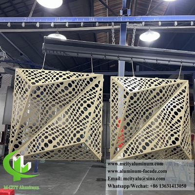 3D-Fassadendesign Metallblech Aluminiumbeschichtung Perforationsblech