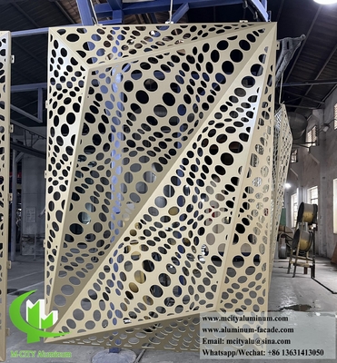 3D-Fassadendesign Metallblech Aluminiumbeschichtung Perforationsblech