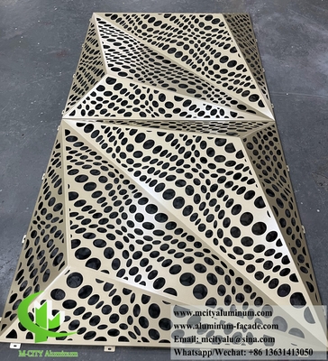 3D-Metallverkleidung Aluminiumfolie für Wandfassaden Dekoration PVDF-Beschichtung