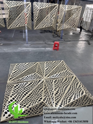 3D-Fassadendesign Metallbildschirm Aluminium-Panel für Gebäudewandverkleidung