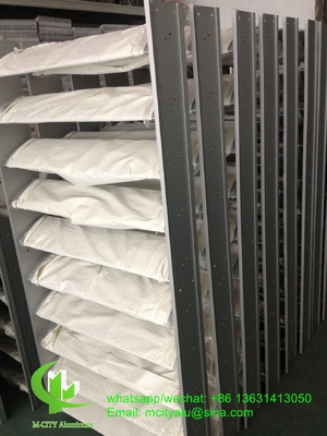 Billiger Preis China Hersteller Aluminium Extrudierte Lamelle Profil Flugflügel Flossen Hunter Douglas System