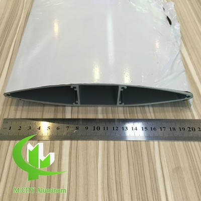 Aluminium-extrudiertes Fensterprofil Aerofoil Fenster pvdf mit grauer Oberfläche