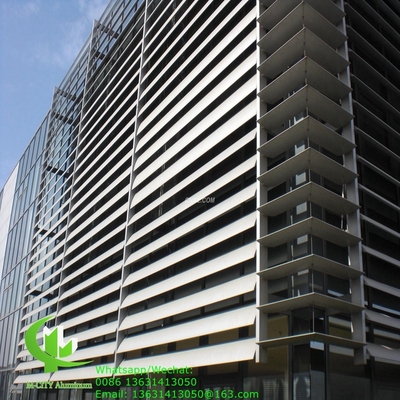 Foshan Aluminium Extrudierte Lamellen Profil Aerofoil Flossen Hunter Douglas System