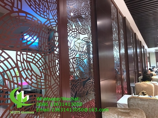 Aluminium-Laser-Schnitt-Panel-Blatt für Zäune Dekoration perforierte Wandplatte