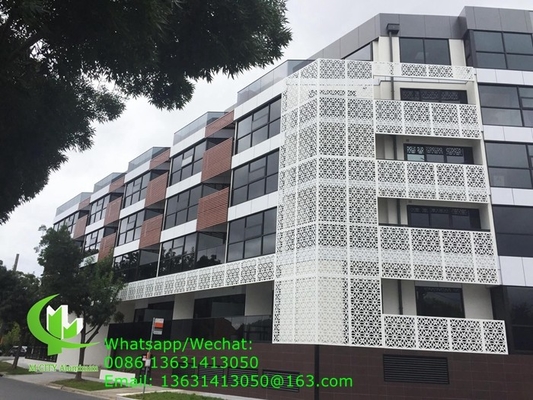 Metall-Aluminium-Schnitzbildschirm mit verschiedenen Design-Laser-Schnitt-Panel für Balkon-Fassadenfenster