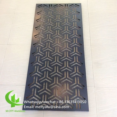 Metall-Aluminium-Gravur-Bildschirmplatte mit unterschiedlichem Design-Laser-Schnitt-Platte für Balkonfassadenfenster