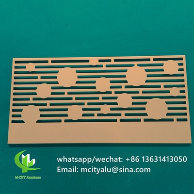 Aluminiumperforierte Plattenplatte für Fassadenverkleidung 2,5 mm Dicke für Vorhangwand-Fassadendekoration