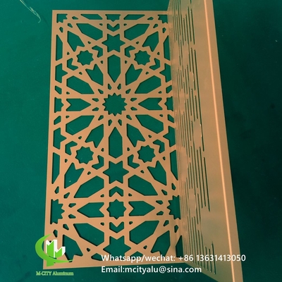 CNC-Aluminium-geschnitzte Dekorationsplatte mit verschiedenen Mustern Laserschnittbildschirmplatte 2 mm Dicke