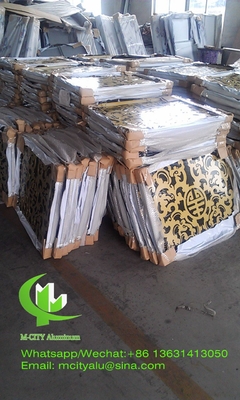 Asien-Stil Metall-Aluminium-Schnittbildschirm-Panel Laserschnitt-Fassaden-Panel Hausdekoration Baummuster