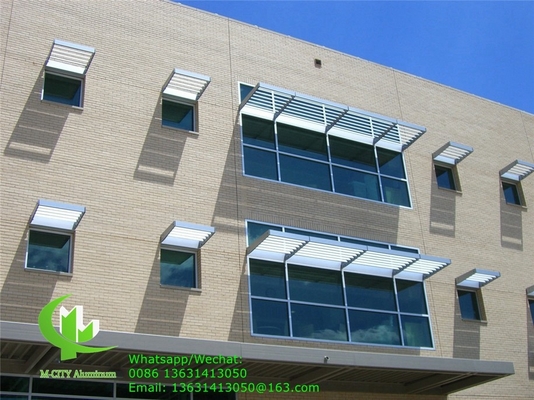 Pulverbeschichtete Sonnenbeschichtung für Fenster Aerofoil Fensterleiste Profil Aluminiumfensterleiste mit ovaler Form für Fassade Vorhangwand