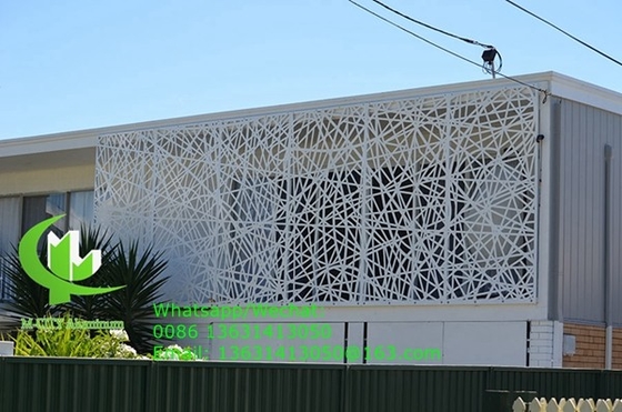 Aluminium-Schnittbildschirm mit verschiedenen Mustern Design-Laser-Schnittplatte für Balkonfassadenfenster