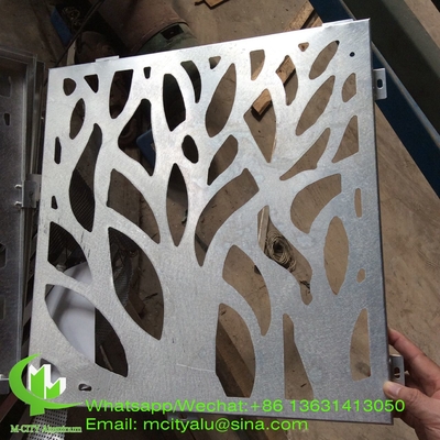 Baumentwurf Aluminiumfurnierblech Metallfassade Verkleidung Panel 2,5 mm Dicke für Vorhangwand Fassade Dekoration