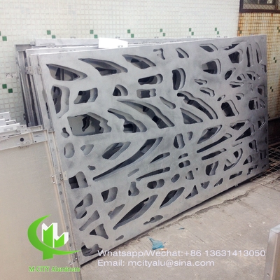 CNC-Aluminium-geschnitzte Dekorationsplatte mit verschiedenen Mustern Laserschnittbildschirmplatte 2 mm Dicke