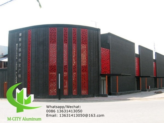 Massivplatten aus Aluminiumfurnierblech Metallfassade Verkleidung Biegeblech 2,5 mm Dicke für Vorhangwand Fassade Dekoration