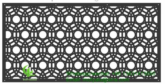 CNC-Aluminium-geschnitzte Dekorationsplatte mit verschiedenen Mustern Laserschnittbildschirmplatte 2 mm Dicke