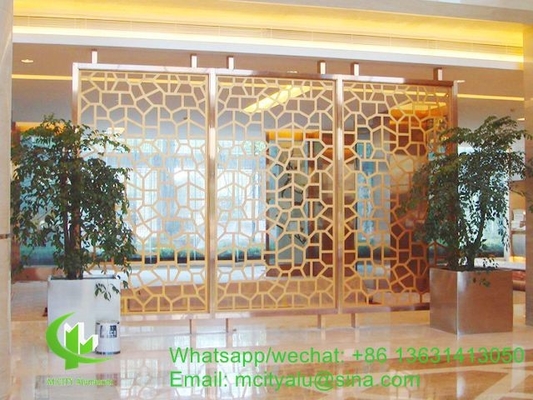 Metallperforierter Aluminium-Schnitt Hohlbildschirm-Laser-Schnitt-Panel für Balkonfassadenfenster
