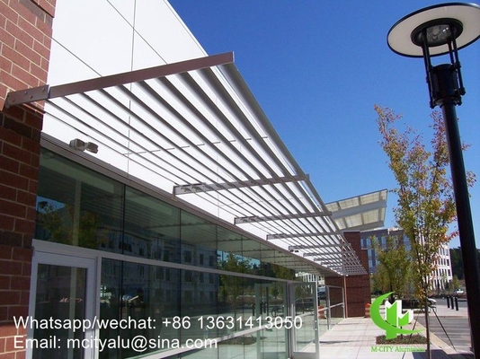 Aluminium-Solor-Schattierung Sonnenschirme Scheiben für Fenster oder Gebäude mit elliptischem Profil