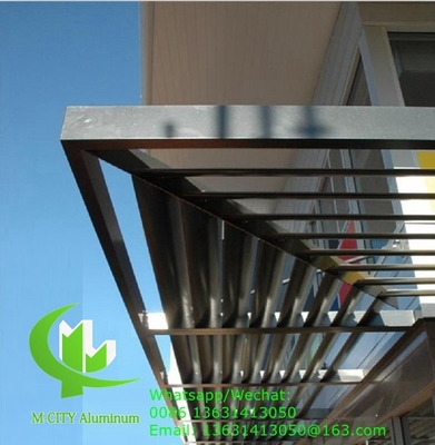 Akzo Nobel Pulverbeschichtung Architektural-Aluminium-Schirm mit elliptischer Form für Fassadenfenster Festsystem
