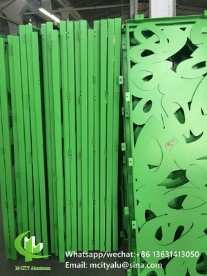 Aluminium-Schnittbildschirm mit Baummustern Design-Laser-Schnittbildschirm für Balkonfassadenfenster