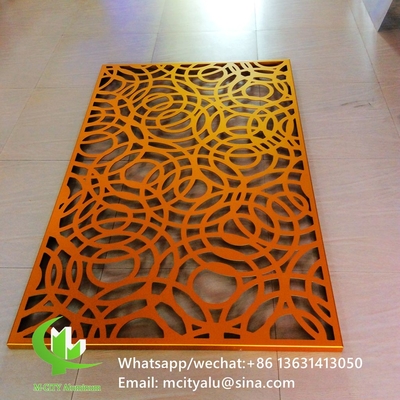 Metallperforiertes, aus Aluminium geschnittenes, hohes Bildschirmfeld mit Baummusterdesign, Laserschnittfeld für Balkonfassadenfenster