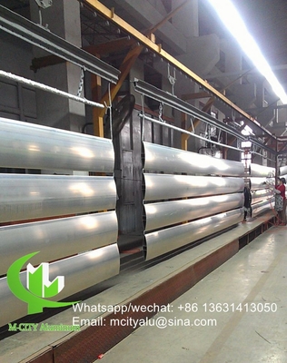 150 mm Architekturaluminium-Aerofoil-Schirm mit ovaler Form für Fassadenvorhang