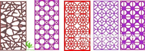 Aluminiumperforierte Wandplatte mit 3 mm Metallplatte mit rundem Haltmuster