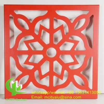 Aluminium-Laser-Schnitt-Panel-Blatt für Zäune Dekoration perforierte Wandplatte