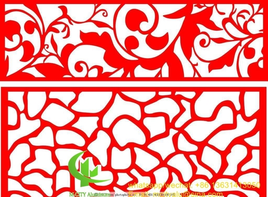 Aluminium-Laser-Schnitt-Panel-Blatt für Zäune Dekoration perforierte Wandplatte