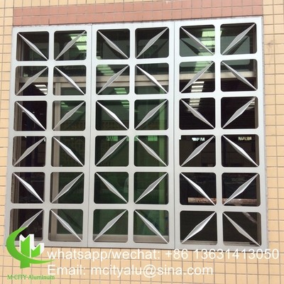 Aluminiumperforierte Plattenplatte für Fassadenverkleidung 2,5 mm Dicke für Vorhangwand-Fassadendekoration