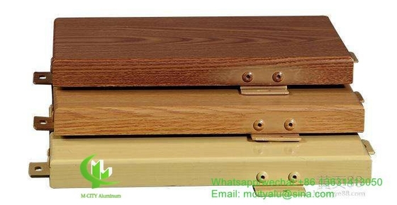 Holzfarbe 3 mm Aluminiummassivplatte mit Bambusmuster für Fassadenvorhang Wandverkleidung