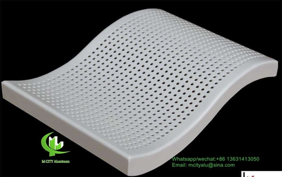 perforierte 3 mm Metall-Aluminium-Bekleidung mit Pulverbeschichtung für Fassaden-Vorhangwand