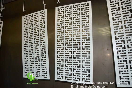 Außengestellte Fassadenplatte Aluminiumperforierte Platte für Wandplatte mit 3 mm Metallblech mit rundem Haltermuster