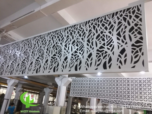 Außengestellte Fassadenplatte Aluminiumperforierte Platte für Wandplatte mit 3 mm Metallblech mit rundem Haltermuster