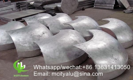 Massivplatten aus Aluminium für Fassadenvorhänge mit gebogener Form