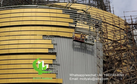 Hohles Muster 3mm Aluminium-Bekleidung mit PvDF-Ausführung für Fassadenvorhänge