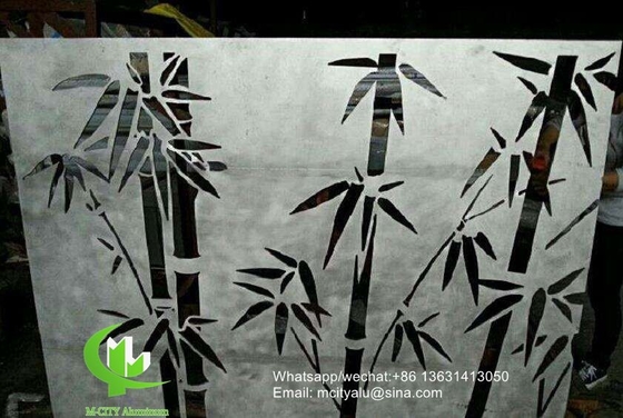 3 mm Aluminiummassivplatte mit Bambusmuster für Fassaden-Vorhangwandplatte
