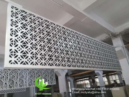 Perforierte 2 mm Aluminiumverkleidung mit PvDF-Ausführung für Fassadenvorhänge