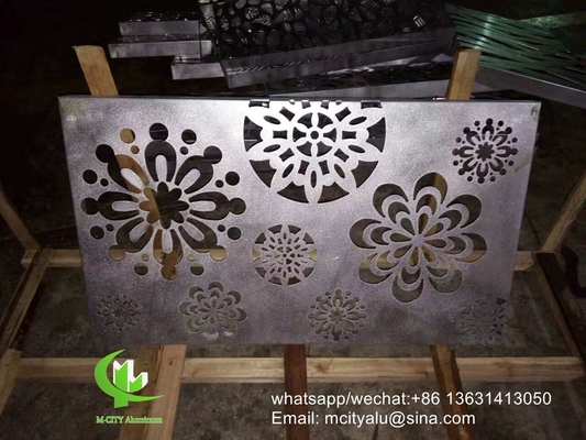Hohles Muster 3mm Aluminium-Bekleidung mit PvDF-Ausführung für Fassadenvorhänge