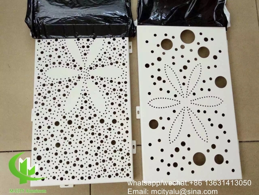 Blumenstil CNC-Laserbildschirm Perforierter 2,5 mm Metall-Aluminium-Bekleidungsplatte für Vorhangwand