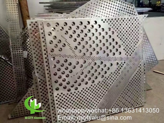 CNC-geschnitzte Platte Perforationsplatte 3 mm Metall-Aluminium-Verkleidungsplatte für Vorhangwand
